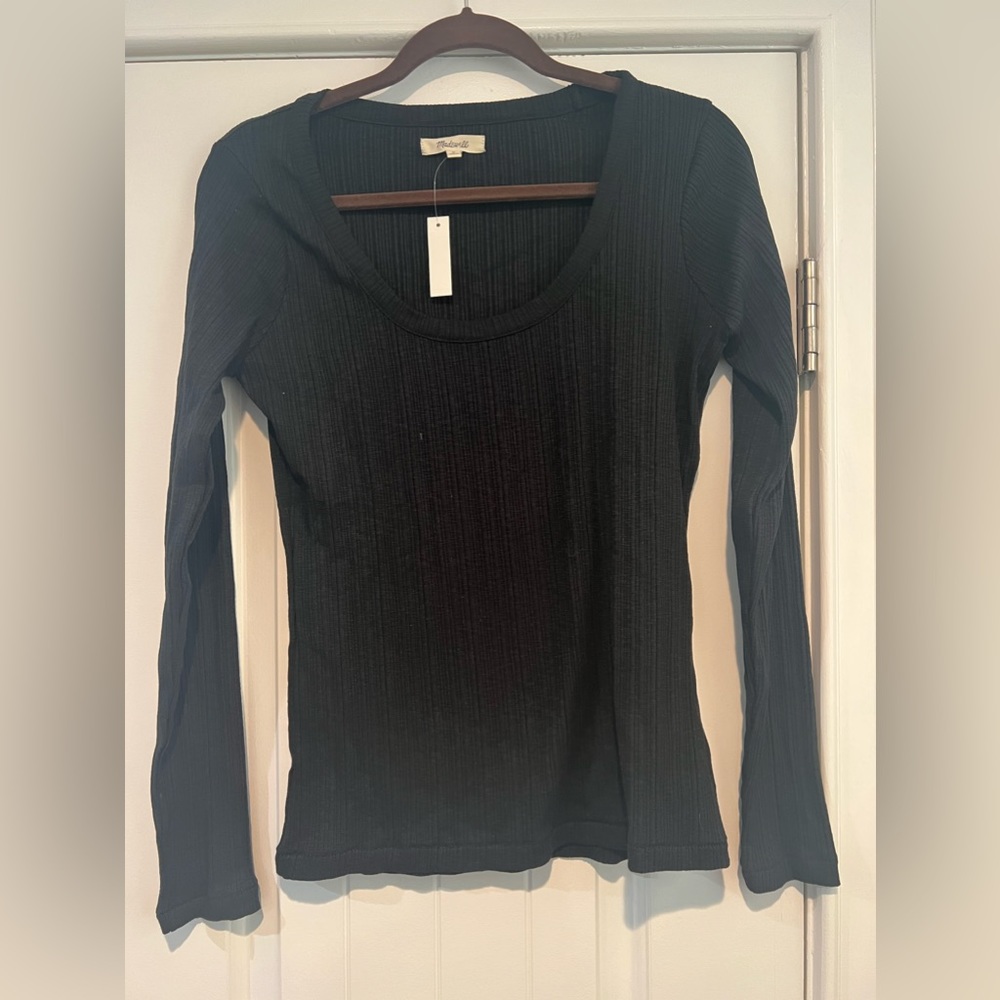 Madewell cotton black shirt NWT